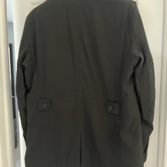 Hugo Boss lined Winter Dress Coat / Trench Coat - Black Polyester - Picture 3 of 6